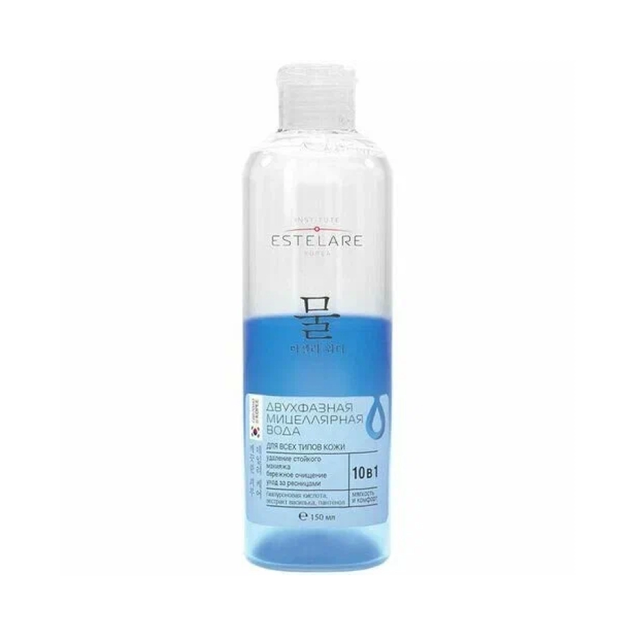 institute estelare micellyarnaya voda dlya snyatiya makiyazha 10v1 dvuhfaznaya dlya vseh tipov kozhi 150ml 150 ml institute estelare koreya