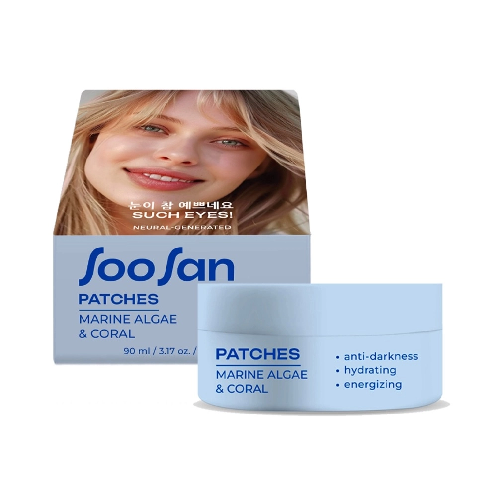 patchi dlya glaz ot otekov i meshkov s ekstraktomi morskih vodoroslej i korallom 90ml 90 ml soosan respublika koreya