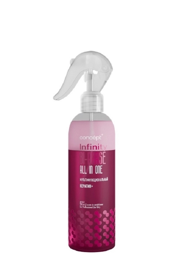 infinity all in one sprej dvuhfaznyj multifunkcionalnyj dlya vseh tipov volos 250 ml concept rossiya