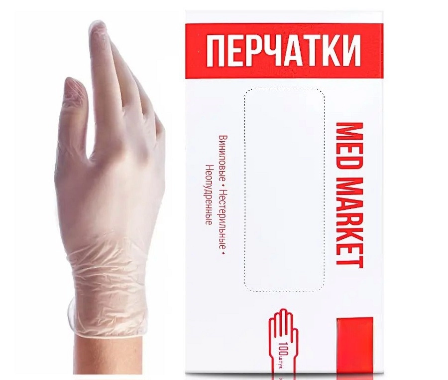 perchatki vinil neopudrennye m medmarket 1 upk 50par medmarket kitaj