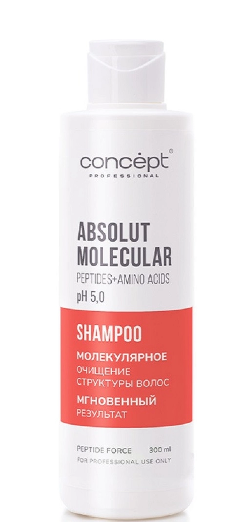 shampun bessulfatnyj molekulyarnoe vosstanovlenie peptide force peptidnyj 300 ml concept rossiya