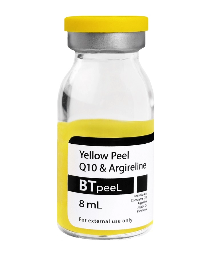 zheltyj retinoevyj piling c q10 i argirelinom 8 ml btpeel rossiya