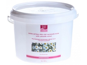 plastificiruyushchaya alginatnaya kollagenovaya maska dlya lica s ekstraktom romashki 1000 gr beauty style ssha