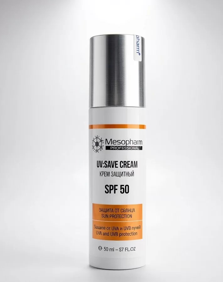 krem zashchitnyj s himicheskimi filtrami uvsave cream spf 50 50 ml mesopharm professional rossiya