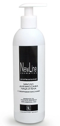 nl maslo dlya massazha lica i tela s efirnymi maslami 300 ml new line rossiya