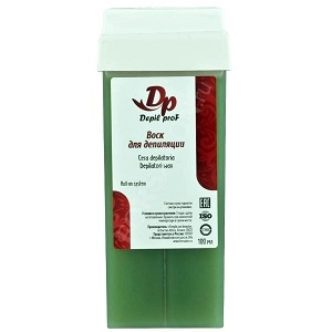 vosk dlya depilyacii v kartridzhe zelenyj 100 ml depilprof greciya
