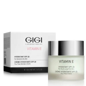 krem uvlazhnyayushchij dlya normalnoj suhoj kozhi lica spf 20 vitamin e hydratant spf 20 for normal and dry skin 50 ml gigi izrail