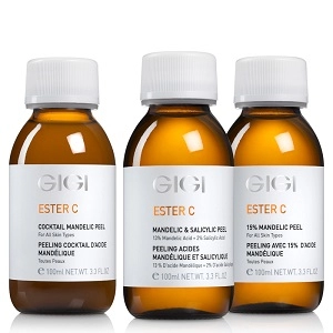 nabor mindalnyh pilingov ester c mandelic peel kit 3 3 x 100 ml gigi izrail