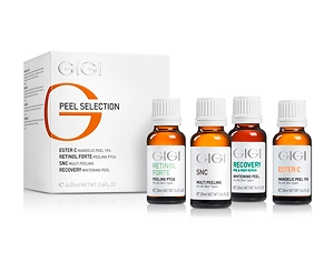 nabor 4 h populyarnyh pilingov mindalnyj 15 otbelivayushchij rn08 multikislotnyj rn25 multipiling snc biomarine peel selestion peel kit 4 x 20 ml gigi izrail