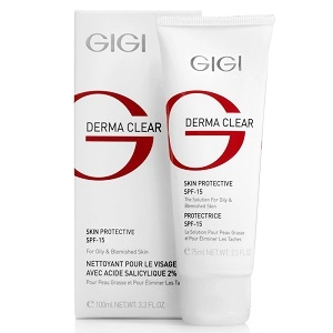 krem uvlazhnyayushchij zashchitnyj spf 15 derma clear skin protective spf 15 75 ml gigi izrail