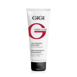krem bazovyj uvlazhnyayushchij uspokaivayushchij derma clear skin hydra basic moisturiser 250 ml gigi izrail