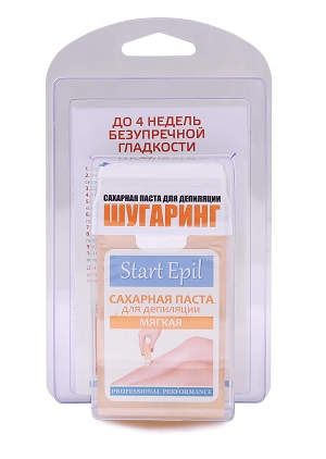 nabor dlya domashnego shugaringa saharnaya pasta v kartridzhe myagkaya 100 gr poloski dlya depilyacii nabor start epil rossiya