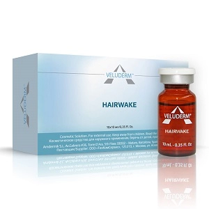 peptidnyj koktejl dlya mezoterapii golovy veluderm hairwake stimulyaciya rosta i vosstanovlenie volos 10 ml 1 flakon veluderm rsrrrryos