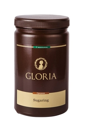 pasta dlya shugaringa srednyaya s mentolom 18 1800 gr gloria rossiya