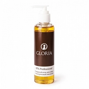 saharnyj gel dlya massazha lica s gialuronovoj kislotoj 200 ml gloria rossiya