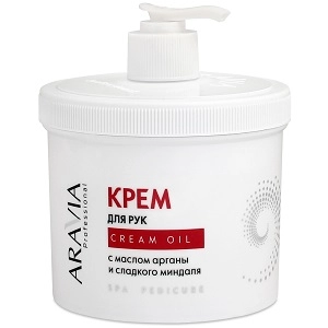 krem dlya ruk quotcream oilquot s maslom argany i sladkogo mindalya 550 ml aravia professional rossiya