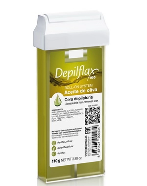 vosk v kartridzhe olivkovyj 110 gr depilflax ispaniya