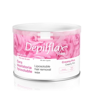 vosk teplyj v banke rozovyj 400 ml depilflax ispaniya