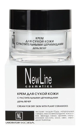 nl krem dlya suhoj kozhi lica s rastitelnymi ceramidami 50 ml new line rossiya