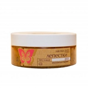 massazhnyj piling dlya tela lepestki roz 150 ml aroma dzhaz rossiya