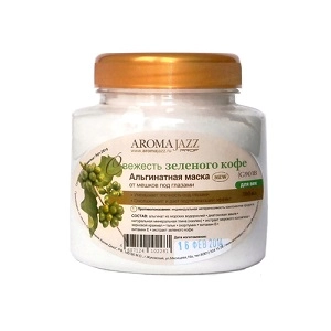 maska alginatnaya dlya glaz svezhest zelenogo kofe 300 ml aroma dzhaz rossiya
