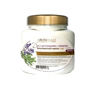 plastificiruyushchaya alginatnaya maska dlya lica dzhaz rozmarina i lavandy 700 ml aroma dzhaz rossiya
