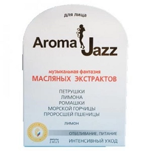maslyanyj ekstrakt dlya lica otbelivanie 2 ml 5 sht aroma dzhaz rossiya