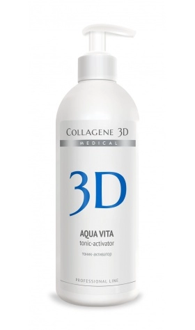tonik aktivator aqua vita dlya aktivacii bioplastin i applikatorov 500 ml collagene 3d rossiya