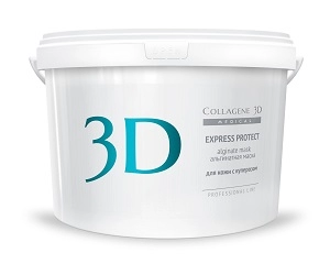 alginatnaya maska dlya lica i tela express protect s ekstraktom vinogradnyh kostochek 1200 gr collagene 3d rossiya