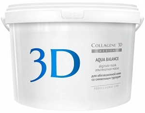 alginatnaya maska dlya lica i tela aqua balance s gialuronovoj kislotoj 1200 gr collagene 3d rossiya