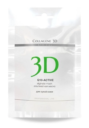 alginatnaya maska dlya lica i tela q10 active s maslom argany i koenzimom q10 30 gr collagene 3d rossiya