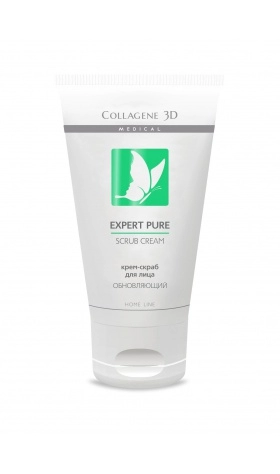 krem skrab dlya lica expert pure scrub cream 75 ml collagene 3d rossiya