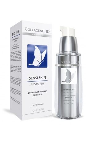 gel piling dlya lica enzimnyj sensi skin 30 ml collagene 3d rossiya