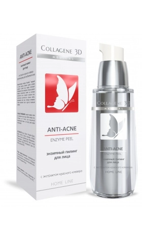 gel piling dlya lica enzimnyj anti acne 30 ml collagene 3d rossiya