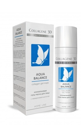 gel maska dlya obezvozhennoj kozhi so snizhennym turgorom aqua balance 30 ml collagene 3d rossiya