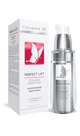 kollagenovaya krem maska dlya lica s antivozrastnym kompleksom perfect lift 30 ml collagene 3d rossiya