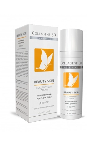 dnevnoj krem dlya lica s vitaminnym kompleksom beauty skin day 30 ml collagene 3d rossiya