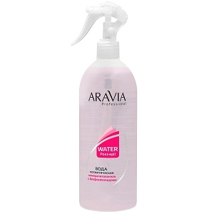 voda kosmeticheskaya mineralizovannaya dlya udaleniya saharnoj pasty s bioflavonoidami 500 ml aravia professional rossiya
