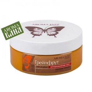 tverdoe massazhnoe maslo dlya tela grejpfrut 150 gr aroma dzhaz rossiya
