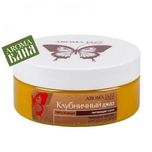 tverdoe massazhnoe maslo dlya tela klubnichnyj dzhaz 150 gr aroma dzhaz rossiya
