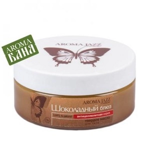 tverdoe massazhnoe maslo dlya tela shokoladnyj blyuz 150 gr aroma dzhaz rossiya