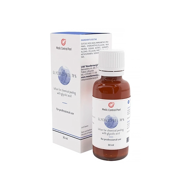 glikolevyj himicheskij piling 70 glycolicpeel 30 ml medic control peel rossiya