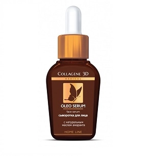 uvlazhnyayushchaya syvorotka dlya lica s naturalnym maslom amaranta oleo serum 30 ml collagene 3d rossiya
