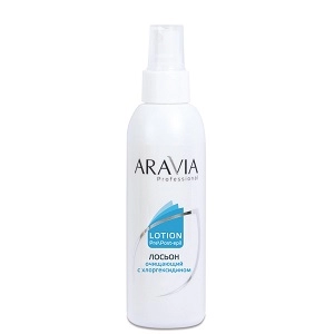 loson ochishchayushchij s hlorgeksidinom 150 ml aravia professional rossiya
