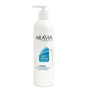 slivki vosstanavlivayushchie posle depilyacii s d pantenolom 300 ml aravia professional rossiya