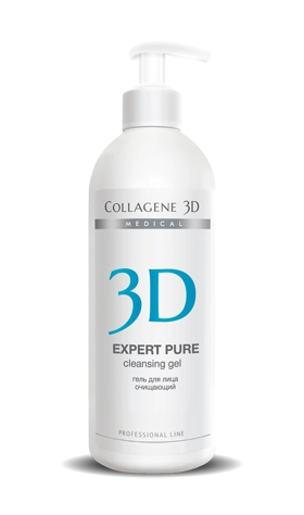 gel ochishchayushchij dlya zhirnoj i kombinirovannoj kozhi expert pure 500 ml collagene 3d rossiya