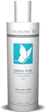 gel ochishchayushchij dlya zhirnoj i kombinirovannoj kozhi expert pure 250 ml collagene 3d rossiya