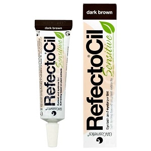kraska dlya brovej i resnic refectocil sensitive temno korichnevaya 15 ml refectocil sensitive avstriya