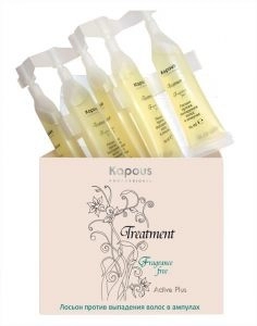 lechebnyj loson protiv vypadeniya volos treatment v ampulah 5 ampul h 10 ml kapous professional rossiya