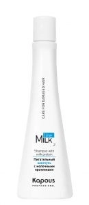 pitatelnyj shampun s molochnymi proteinami milk line 250 ml kapous professional rossiya